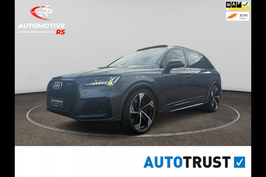 Audi Q7 Compet 60 TFSI e PHEV 462PK Quattro BTW Auto | 3x S Line |B&O| Panoramadak | Leder Stoelen | Trekhaak | Full Option