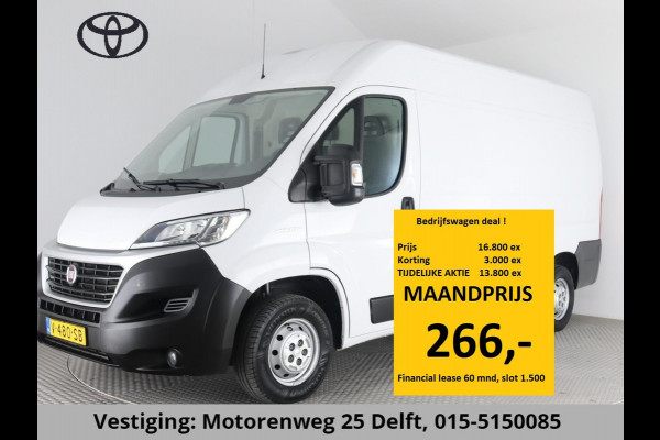 Fiat Ducato 30 2.3 MULTI JET L2H2 (EX.BTW) CLIMA. EURO 6 !!NAVIGATIE.CRUISE 1e EIG 3 zit. Laadvloer. dubbele deuren .