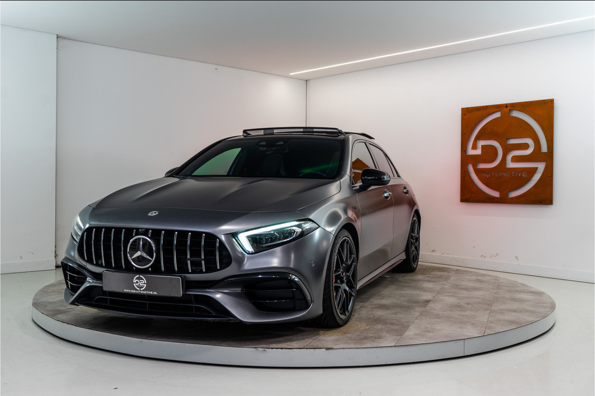 Mercedes-Benz A-Klasse AMG 45 S 4MATIC+ 422PK | Schaalstoelen | Pano | Sfeer | Burmester | VOL! 12 MND Garantie Mercedes-Benz A-Klasse AMG 45 S 4MATIC+ 422PK | Schaalstoelen | Pano | Sfeer | Burmester | VOL! 12 MND Garantie