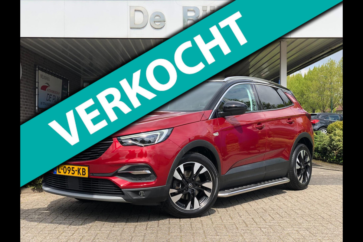 Opel Grandland X 1.2 Turbo Ultimate | Navi, 360 Camera, Stoel+Stuurverw., El. A.klep, Carplay/Android, 18'' LMV | Opel Grandland X 1.2 Turbo Ultimate | Navi, 360 Camera, Stoel+Stuurverw., El. A.klep, Carplay/Android, 18'' LMV |