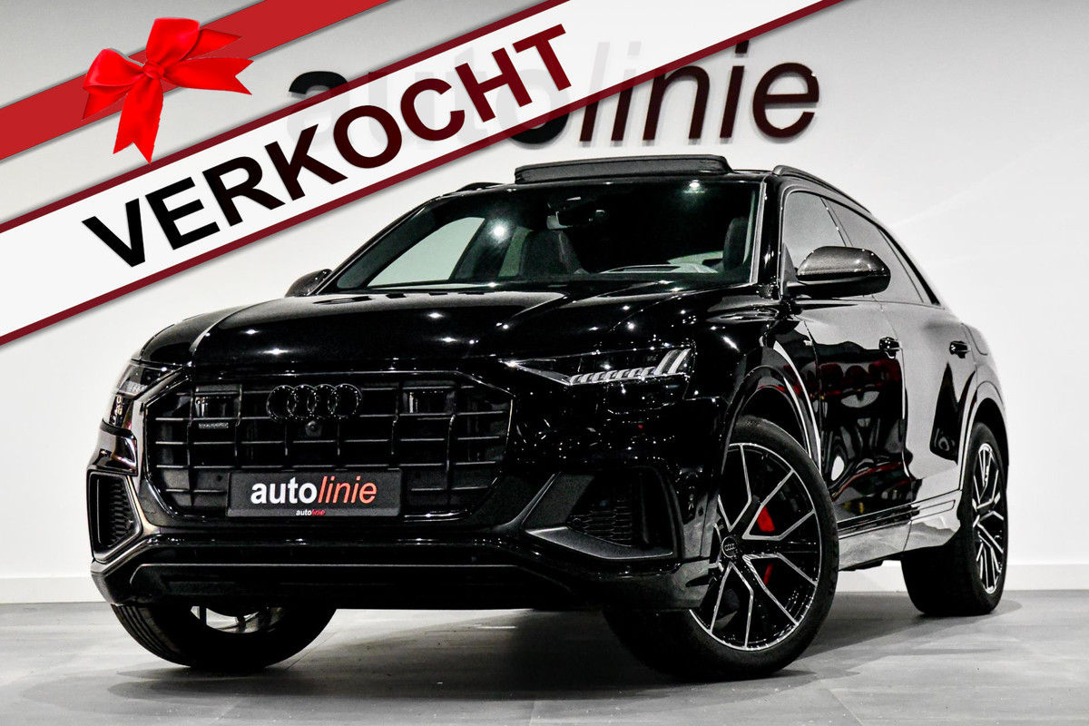 Audi Q8 55 TFSI e quattro Competition Plus S-Line. Carbon, Softcl, RS Seats, Pano, ACC, HUD, 360 3D, Luchtv, Keyless, CarPlay! Audi Q8 55 TFSI e quattro Competition Plus S-Line. Carbon, Softcl, RS Seats, Pano, ACC, HUD, 360 3D, Luchtv, Keyless, CarPlay!
