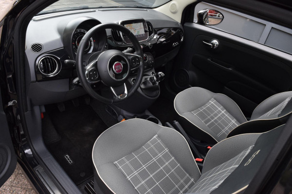 Fiat 500 80pk Lounge|Nav|Clima|Cruise|Pano|PDC