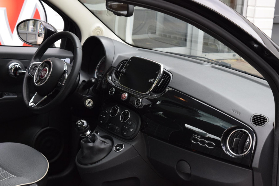 Fiat 500 80pk Lounge|Nav|Clima|Cruise|Pano|PDC