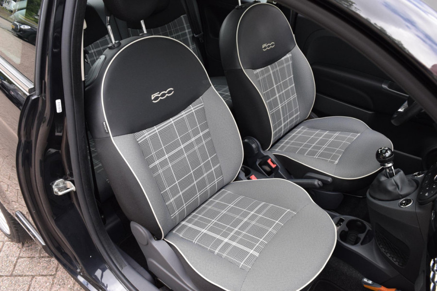 Fiat 500 80pk Lounge|Nav|Clima|Cruise|Pano|PDC