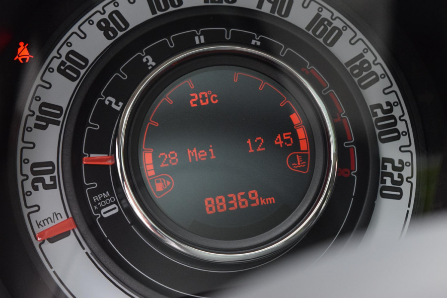 Fiat 500 80pk Lounge|Nav|Clima|Cruise|Pano|PDC