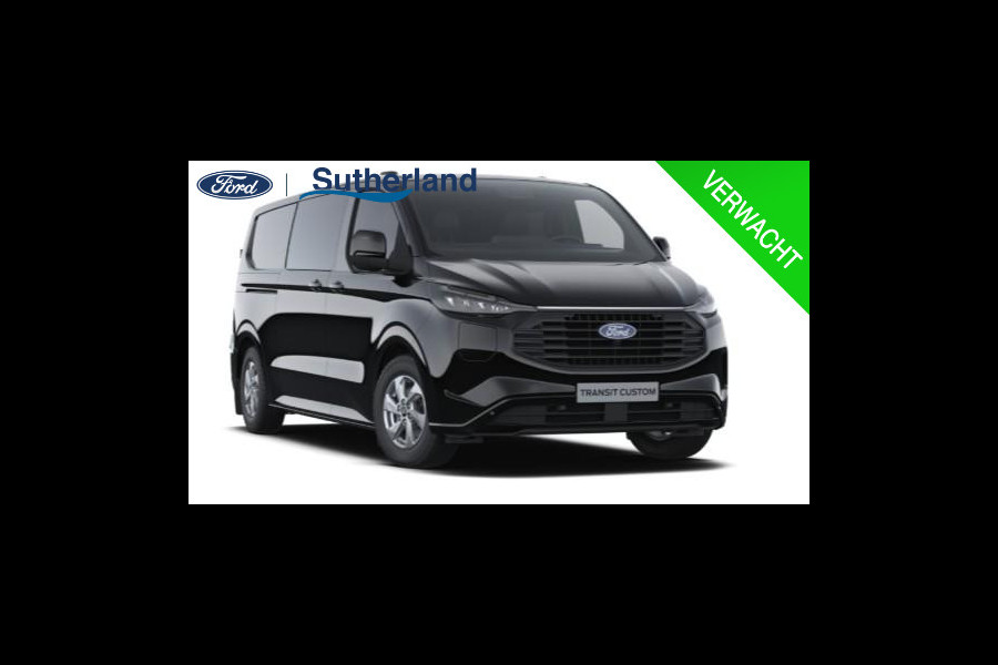 Ford Transit Custom 320 2.5 PHEV L2H1 Limited DC 233pk | Dubbele zijschuifdeur | 12-weg verstel- en verwarmbare AGR Stoelen | Inklapbare trekhaak | 17 inch lichtmetalen velgen | Driver Assistance Pack Premium  | Verwarmbaar stuurwiel | Bekleding zijwand en achterdeuren (volledig),