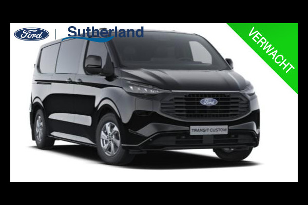 Ford Transit Custom 320 2.5 PHEV L2H1 Limited DC 233pk | Dubbele zijschuifdeur | 12-weg verstel- en verwarmbare AGR Stoelen | Inklapbare trekhaak | 17 inch lichtmetalen velgen | Driver Assistance Pack Premium  | Verwarmbaar stuurwiel | Bekleding zijwand en achterdeuren (volledig),