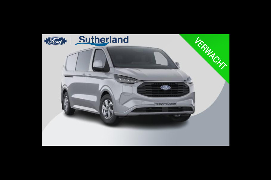 Ford Transit Custom 320 2.5 PHEV L2H1 Limited DC 233pk | Dubbele zijschuifdeur | 12-weg verstel- en verwarmbare AGR Stoelen | Inklapbare trekhaak | 17 inch lichtmetalen velgen | Driver Assistance Pack Premium  | Verwarmbaar stuurwiel | Bekleding zijwand en achterdeuren (volledig),