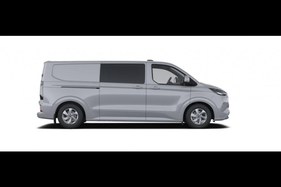 Ford Transit Custom 320 2.5 PHEV L2H1 Limited DC 233pk | Dubbele zijschuifdeur | 12-weg verstel- en verwarmbare AGR Stoelen | Inklapbare trekhaak | 17 inch lichtmetalen velgen | Driver Assistance Pack Premium  | Verwarmbaar stuurwiel | Bekleding zijwand en achterdeuren (volledig),