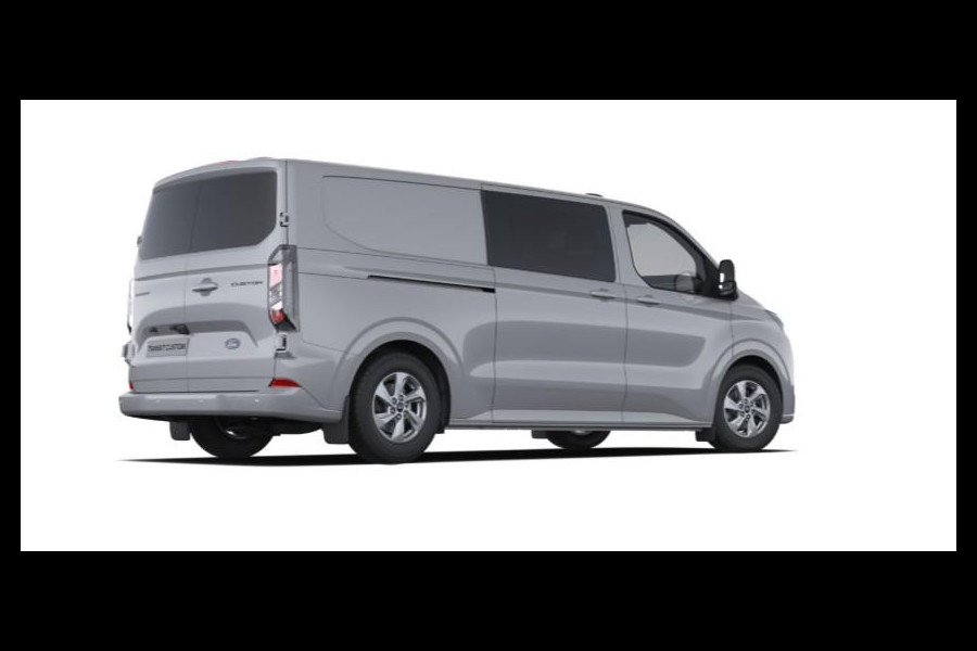 Ford Transit Custom 320 2.5 PHEV L2H1 Limited DC 233pk | Dubbele zijschuifdeur | 12-weg verstel- en verwarmbare AGR Stoelen | Inklapbare trekhaak | 17 inch lichtmetalen velgen | Driver Assistance Pack Premium  | Verwarmbaar stuurwiel | Bekleding zijwand en achterdeuren (volledig),