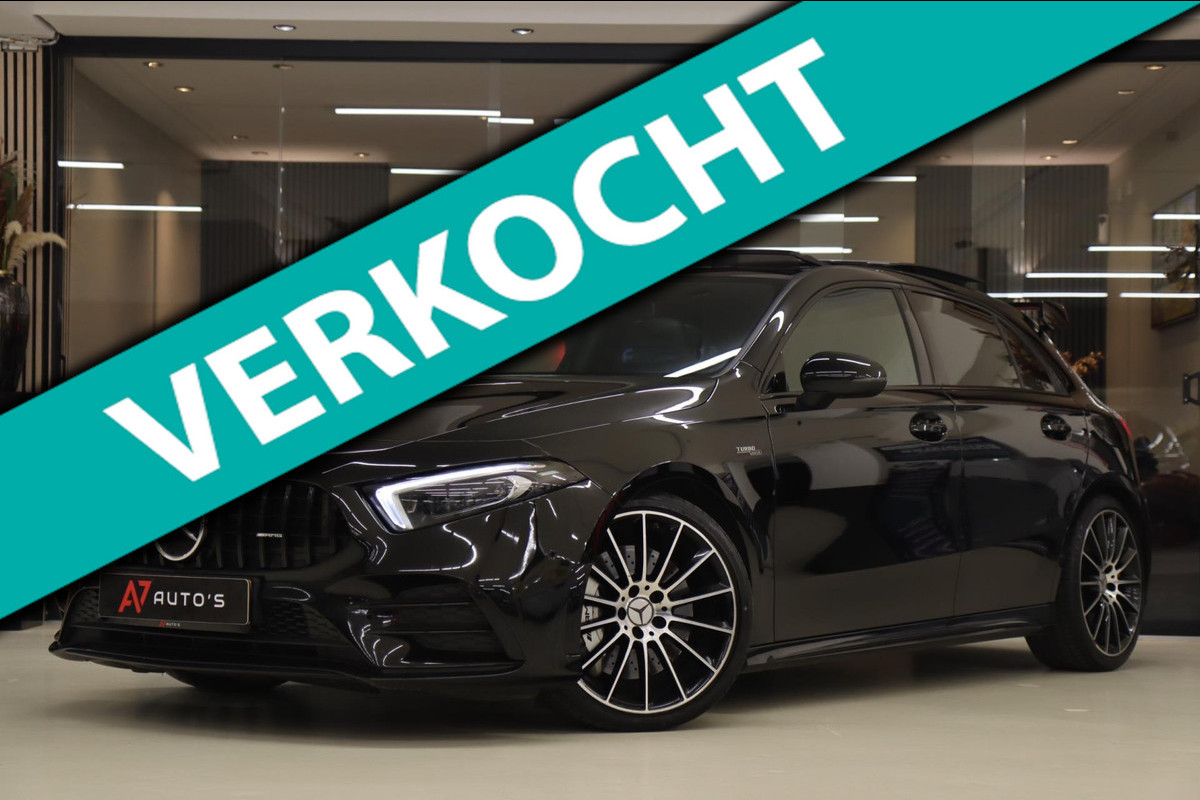 Mercedes-Benz A-Klasse AMG 35 4MATIC PANO/LANEASSIST/BURM/MEMORYST/BOMVOL Mercedes-Benz A-Klasse AMG 35 4MATIC PANO/LANEASSIST/BURM/MEMORYST/BOMVOL