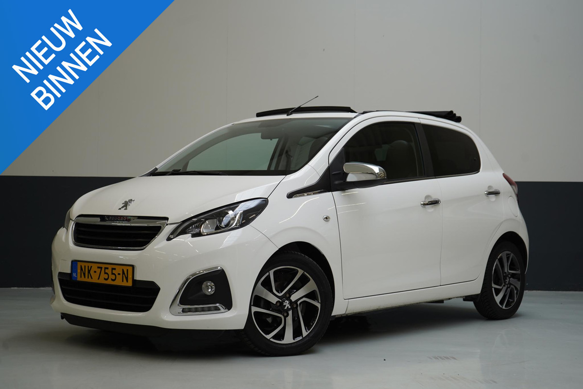 Peugeot 108 1.0 e-VTi 5-drs Allure TOP! | Cabrio | ECC | Vouwdak | Bluetooth | Achteruitrijcamera | Leder | Stoelverwarming | Zuinig! Peugeot 108 1.0 e-VTi 5-drs Allure TOP! | Cabrio | ECC | Vouwdak | Bluetooth | Achteruitrijcamera | Leder | Stoelverwarming | Zuinig!