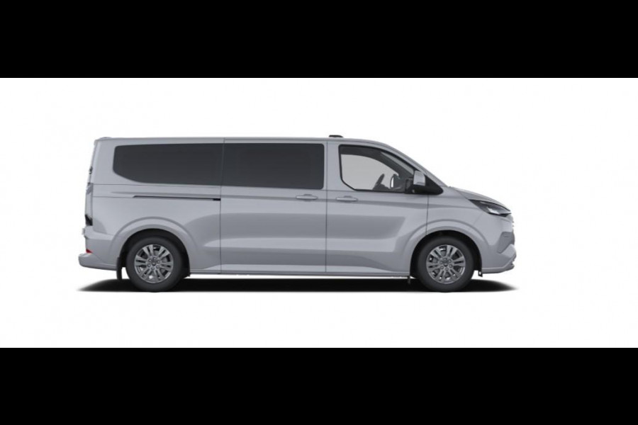 Ford Transit Custom 340 2.5 PHEV L2H1 Limited 233pk | Kombi | Incl. BTW/BPM | Dubbele zijschuifdeur | Privacy Glass | Inklapbare trekhaak | 17 inch lichtmetalen velgen | Driver Assistance Pack Premium | Verwarmbaar stuurwiel