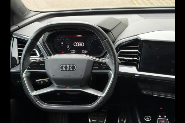 Audi Q4 e-tron 35 S edition 55 kWh, 2 x s-line, 21 inch, kieselgrijs, camera,1 e eigenaar. Nederlandse auto met nationale auto pas