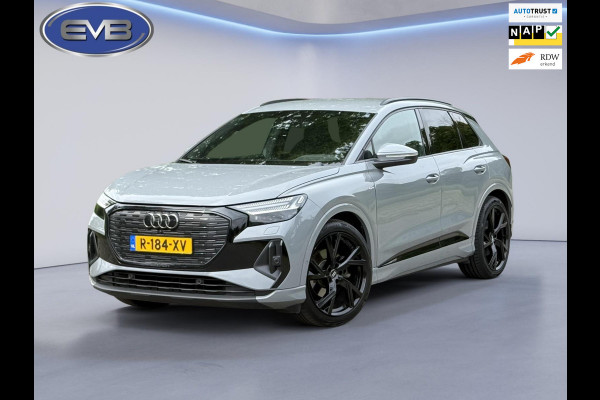 Audi Q4 e-tron 35 S edition 55 kWh, 2 x s-line, 21 inch, kieselgrijs, camera,1 e eigenaar. Nederlandse auto met nationale auto pas