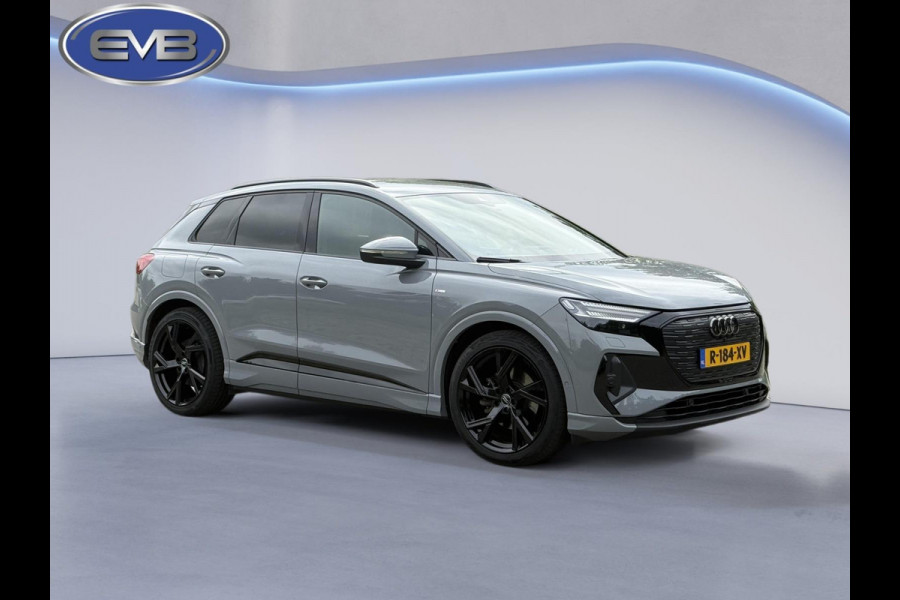 Audi Q4 e-tron 35 S edition 55 kWh, 2 x s-line, 21 inch, kieselgrijs, camera,1 e eigenaar. Nederlandse auto met nationale auto pas