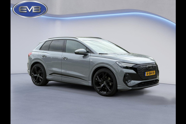 Audi Q4 e-tron 35 S edition 55 kWh, 2 x s-line, 21 inch, kieselgrijs, camera,1 e eigenaar. Nederlandse auto met nationale auto pas
