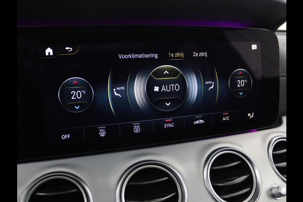 Mercedes-Benz E-Klasse 300de 4Matic AMG Night | Panoramadak | Trekhaak | Stoelverwarming | 360 camera | Adaptive cruise | Leder/Alcantara | Burmeseter | Matrix LED | Navigatie