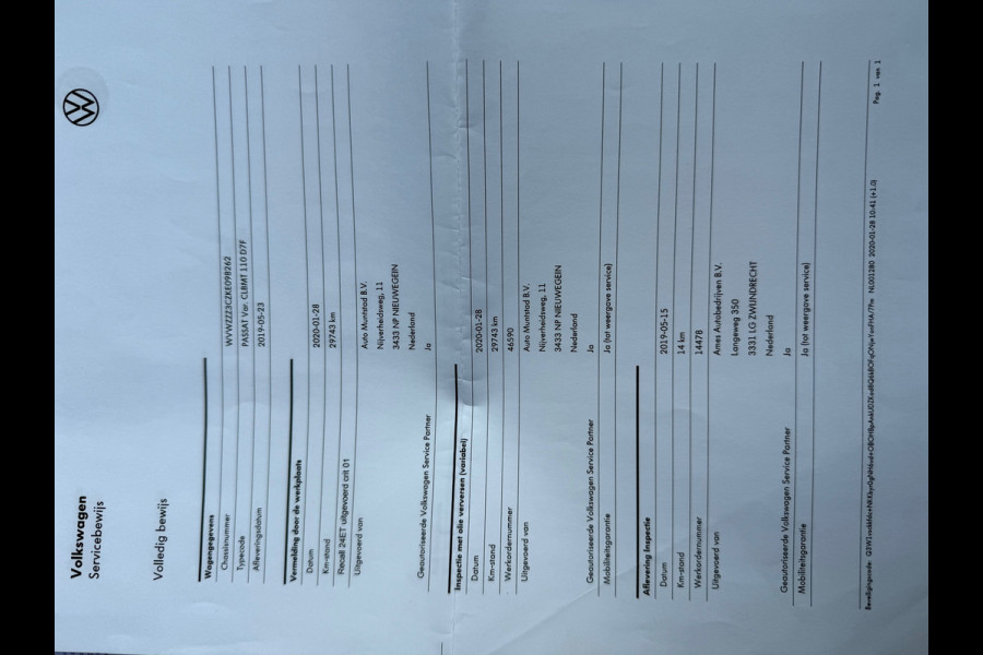 Volkswagen Passat Variant 1.5 TSI Comfortline Business l Pano l Automaat l Navi l ACC l Climate l Zeer goede nette auto l