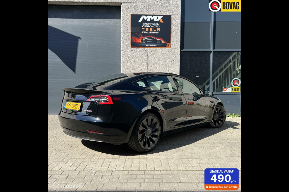 Tesla Model 3 Performance Zwart MiC + EAP Tesla Model 3 Performance Zwart MiC + EAP
