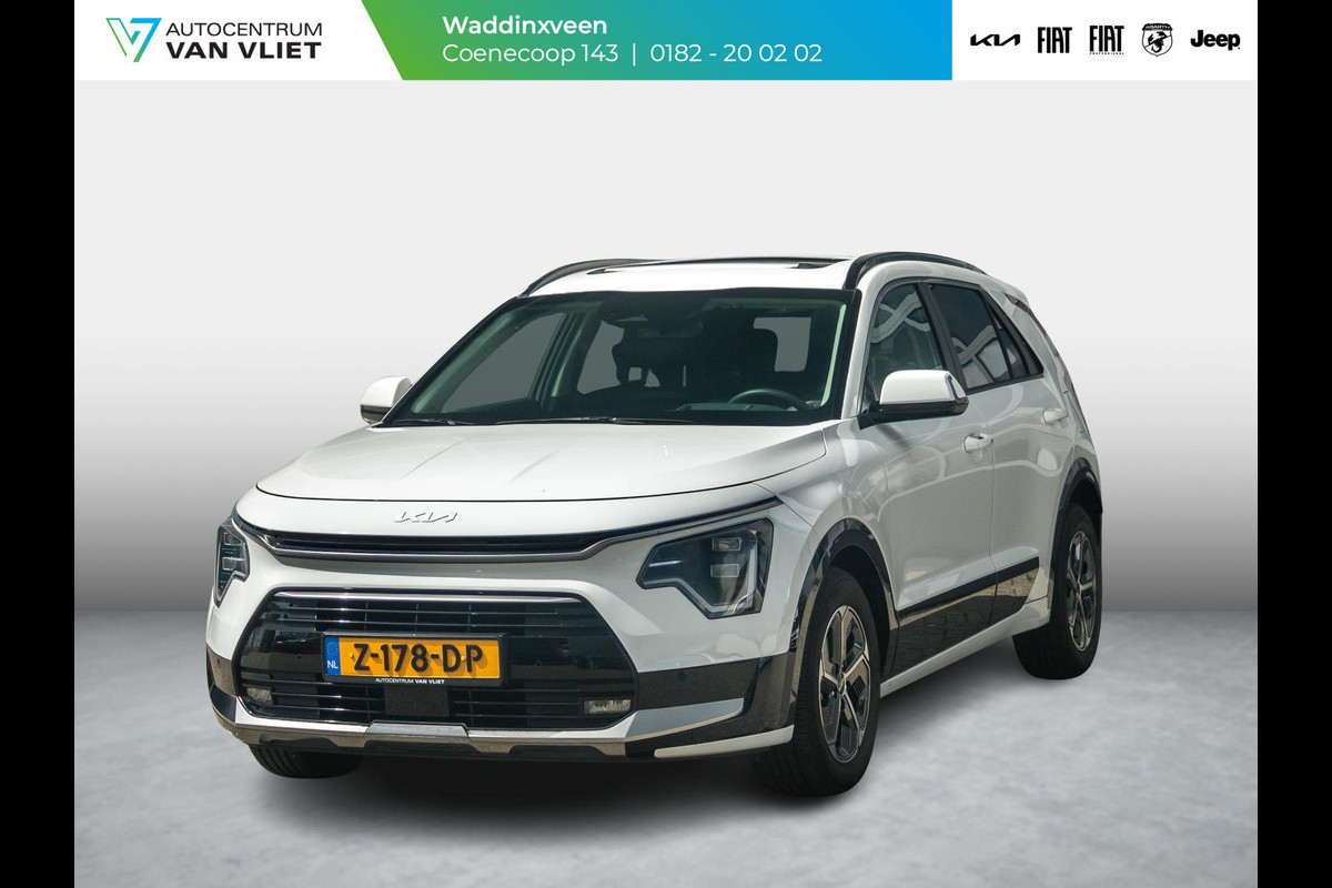Kia Niro 1.6 GDi Hybrid DynamicPlusLine l Lederen bekleding l Stoelverwarming & stuurwielverwarming l Schuifkantel dak Kia Niro 1.6 GDi Hybrid DynamicPlusLine l Lederen bekleding l Stoelverwarming & stuurwielverwarming l Schuifkantel dak