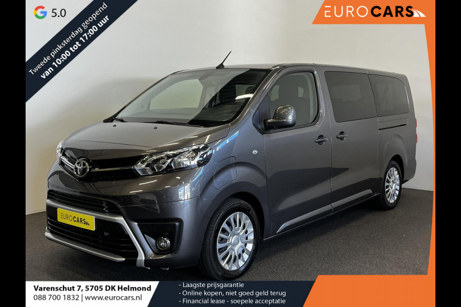 Toyota PROACE Electric Shuttle Long Extra Range Cool 75 kWh 9 pers. Navigatie Apple Carplay/Android Auto Parkeersensoren Cruise Control Lichtmetalen velgen Getinte ramen Airco