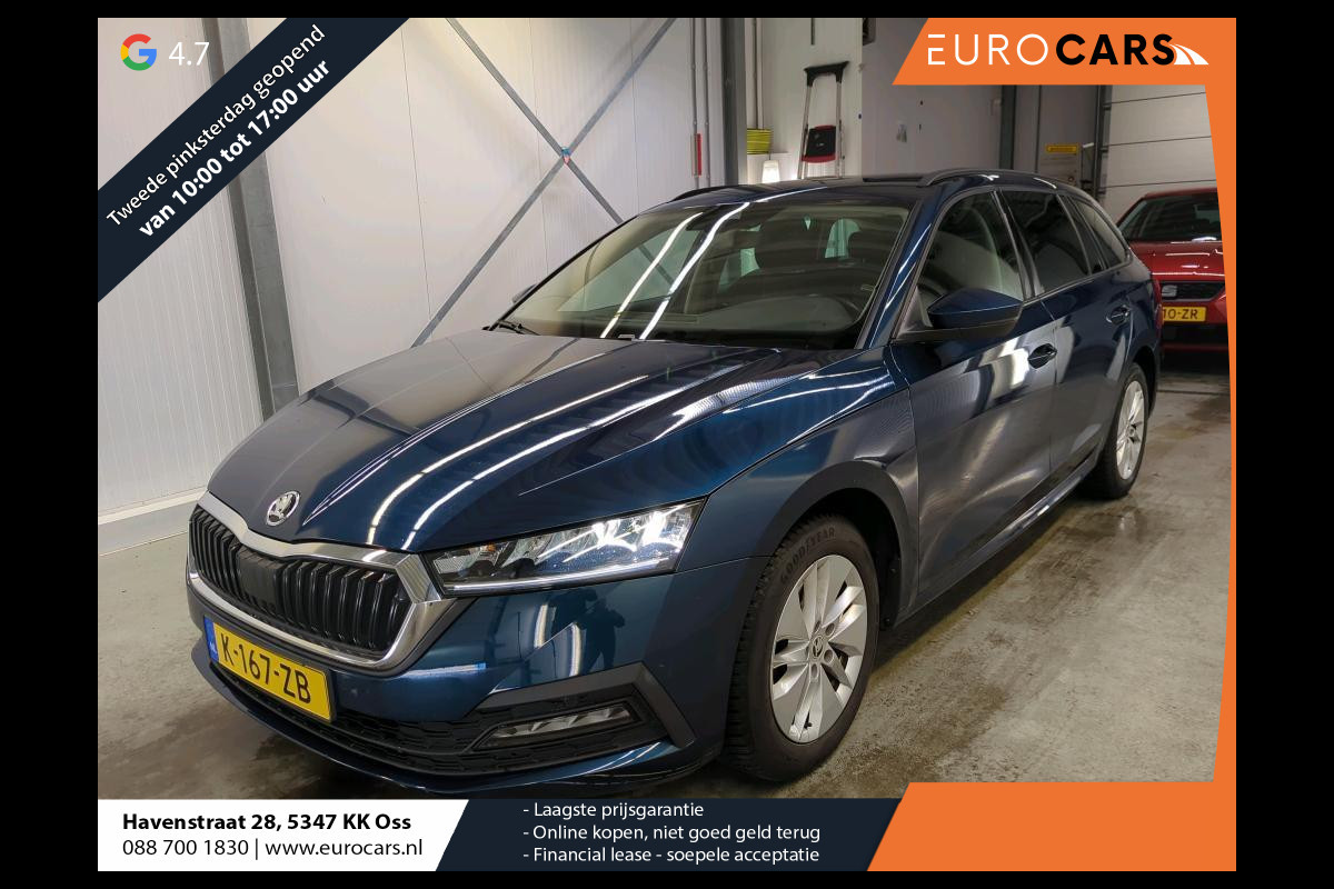 Škoda Octavia Combi 1.0 TSI 110pk Business Edition Navigatie Digitale Cockpit Lichtmetalen velgen Climate Control Škoda Octavia Combi 1.0 TSI 110pk Business Edition Navigatie Digitale Cockpit Lichtmetalen velgen Climate Control