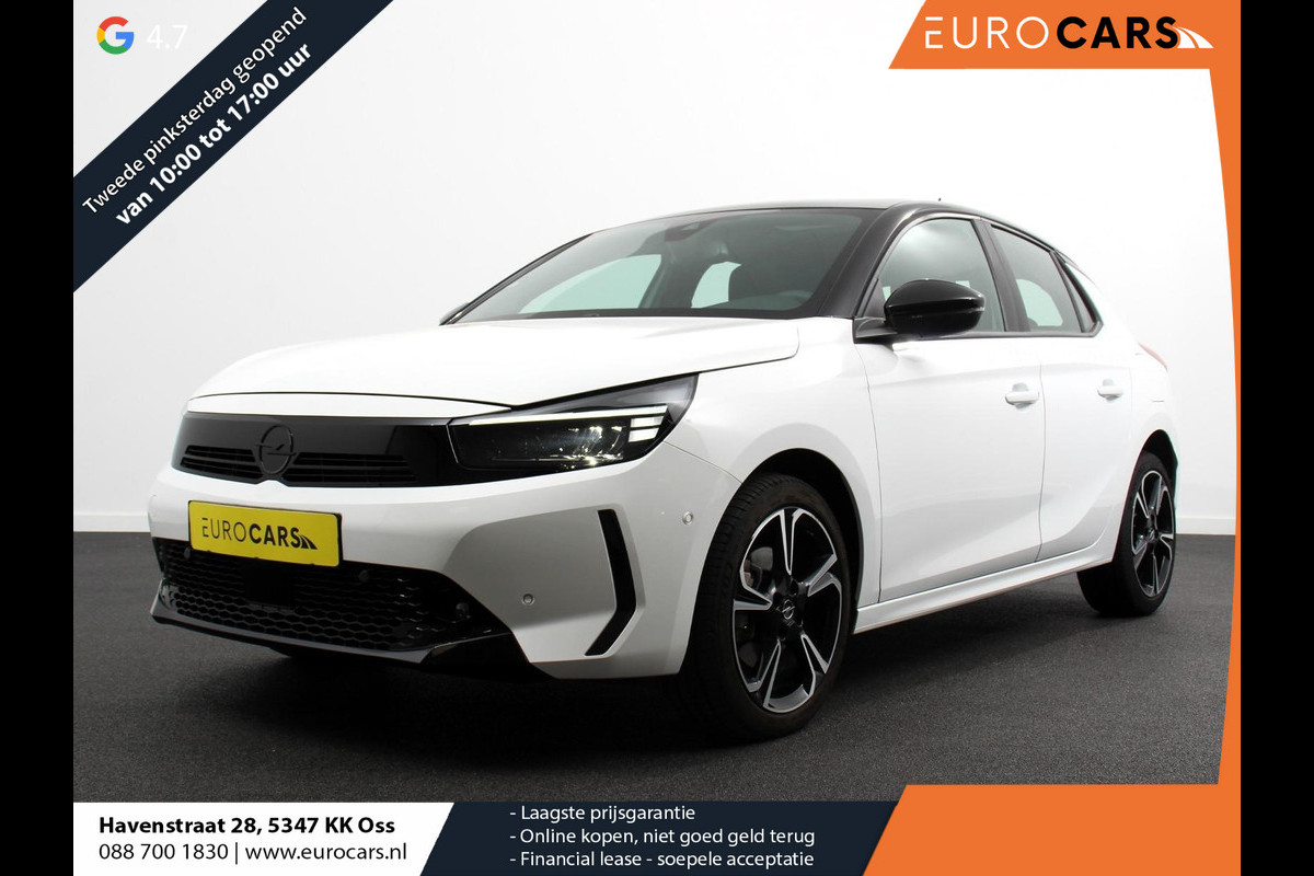Opel Corsa 1.2 GS Panorama dak Digitale Cockpit Climate Control Dab Camera Parkeersensoren Cruise control LED Verwarmde voorstoelen Stuurwiel verwarmd Navigatie Climate control Apple carplay/ Android Auto Parkeer sensoren voor en achter Opel Corsa 1.2 GS Panorama dak Digitale Cockpit Climate Control Dab Camera Parkeersensoren Cruise control LED Verwarmde voorstoelen Stuurwiel verwarmd Navigatie Climate control Apple carplay/ Android Auto Parkeer sensoren voor en achter