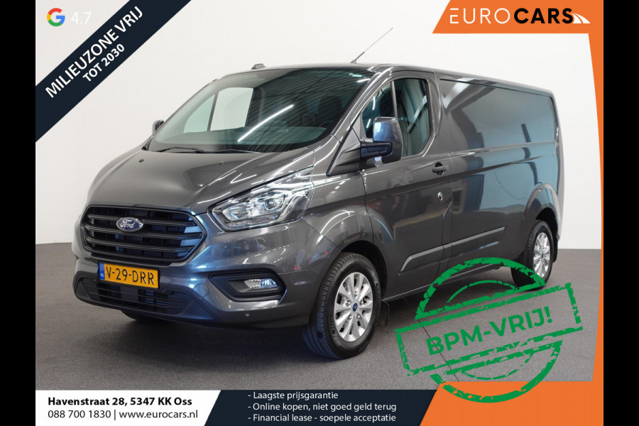 Ford Transit Custom 300 2.0 TDCI 130pk L2H1 Trend Automaat Airco Navigatie Cruise control Camera Parkeersensoren Trekhaak Betimmering Laadruimte