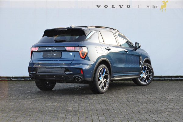 Lynk & Co 01 / 360 Camera / Adaptieve cruise control / Elektrische stoelen / BLIS / Stoelverwarming / Elektrische achterklep / Climate control / Parkeersensoren met camera / Regensensor / Keyless entry /