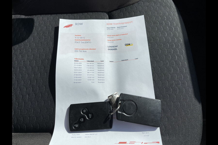 Fiat Talento 2.0 MultiJet 170pk automaat L2H1 SX DC 5 persoons / vaste prijs rijklaar € 23.950 ex btw / lease vanaf € 391 / dubbele schuifdeur / airco / cruise / navi / camera / trekhaak !