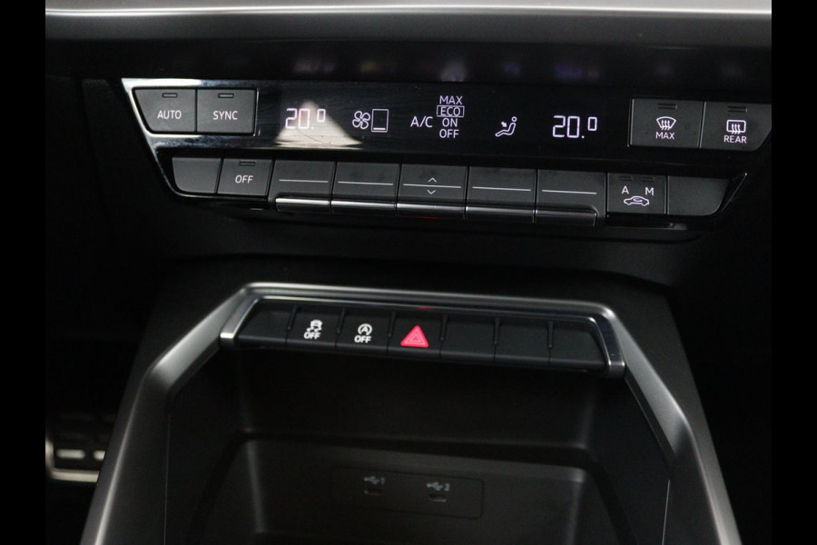 Audi A3 30 TFSI S edition | Carplay | Full LED | Virtual Cockpit | Sportstoelen | Half leder | Getint glas | Climate control | Cruise control