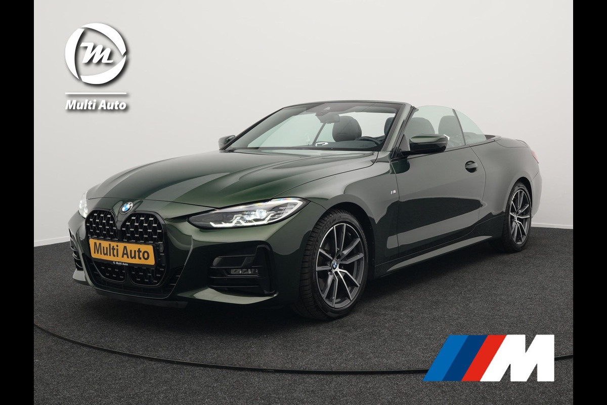 BMW 4 Serie Cabrio 420i M Sport Dealer O.H Sanremo Green | Lederen Sportstoelen Memory | Harman Kardon | Nekverwarming | 19"L.M | Apple Carplay | Trekhaak Afn. | Sfeerverlichting | BMW 4 Serie Cabrio 420i M Sport Dealer O.H Sanremo Green | Lederen Sportstoelen Memory | Harman Kardon | Nekverwarming | 19"L.M | Apple Carplay | Trekhaak Afn. | Sfeerverlichting |