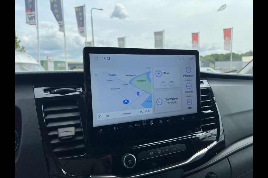 Ford E-Transit 350 L3H3 Trend 68 kWh Zuid | 184pk | Pro Power on board | Navigatie | Hoog Dak | Adaptieve Cruise | Digitale binnenspiegel | Keyless entry | Laadruimte bescherming | All season banden | Reservewiel | Perimetrisch alarm