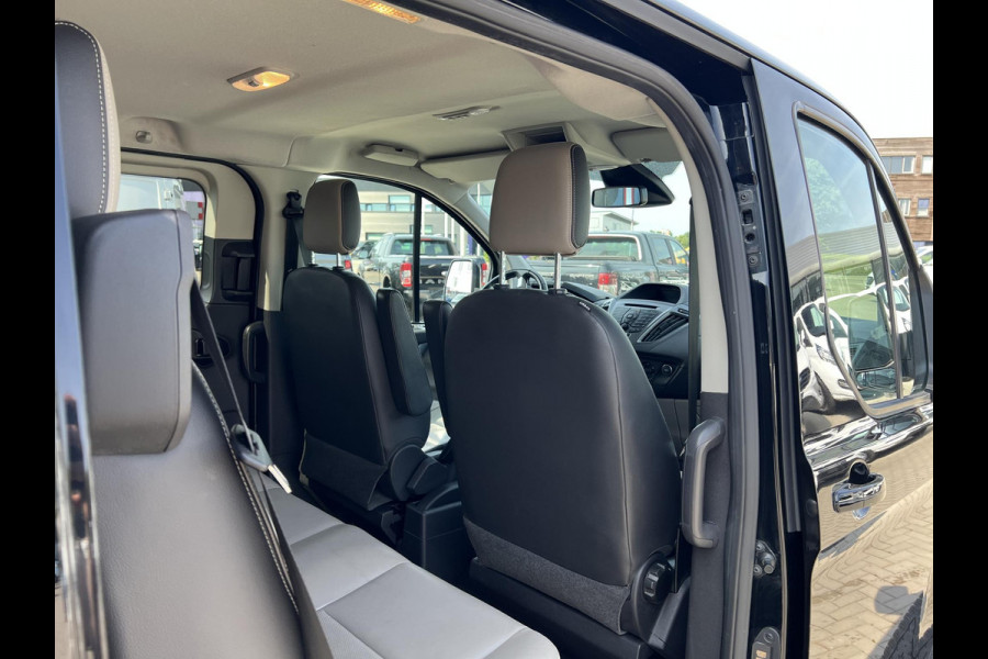 Ford Transit Custom 290 2.0 TDCI L1H1 Limited DC 170pk Zuid | Dubbele Cabine | Automaat | Leer | Stoelverwarming | Camera achter | Dubbele schuifdeur |