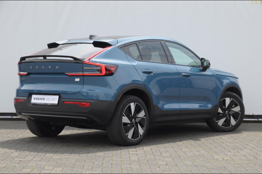 Volvo C40 Single Motor Extended Range Ultimate 82 kWh / Adaptieve cruise control / Parkeersensoren met 360 camera / Apple carplay / Keyless entry / Elektrische achterklep / Stoel - en stuurwielverwarming / Elektrische stoelen met geheugen / Harman Kardon audio