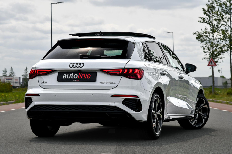 Audi A3 Sportback 40 TFSI e S-Line. Pano, ACC, HUD, Keyless, Camera, Matrix, CarPlay!