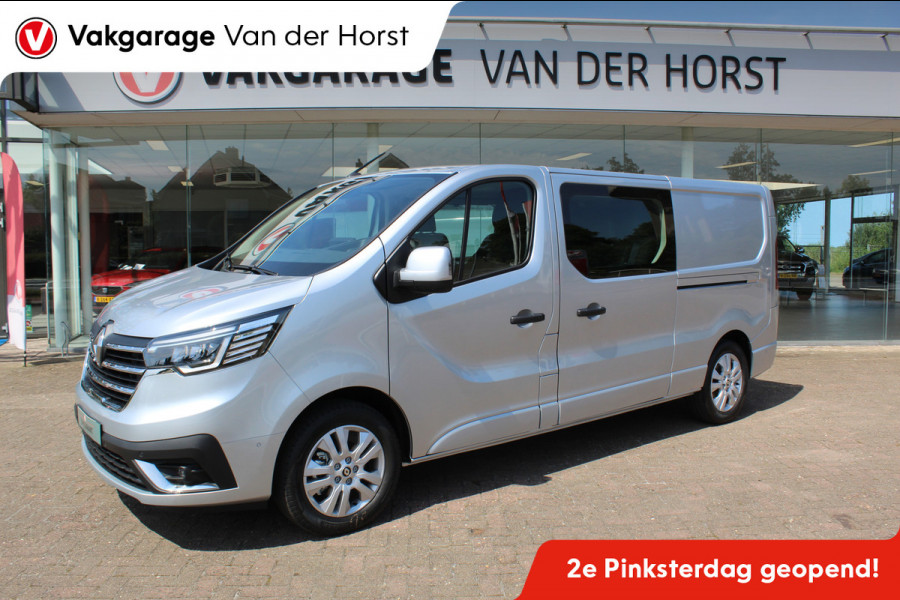 Renault Trafic 2.0-170pk dCi T29 L2H1 Luxe dubbele cabine AUTOMAAT. Zeer luxe Renault Trafic dubbele cabine. Volautm. airco, navigatie, telefoonvoorb., metallic lak, LM wielen, schuifdeur li.+re., armsteunen li.+re voor, Isofix etc, etc