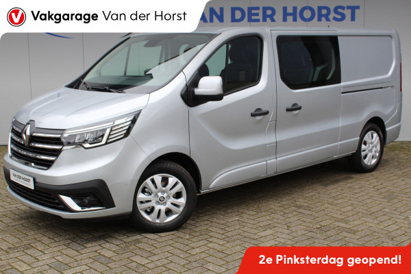 Renault Trafic 2.0-170pk dCi T29 L2H1 Luxe dubbele cabine AUTOMAAT. Zeer luxe Renault Trafic dubbele cabine. Volautm. airco, navigatie, telefoonvoorb., metallic lak, LM wielen, schuifdeur li.+re., armsteunen li.+re voor, Isofix etc, etc