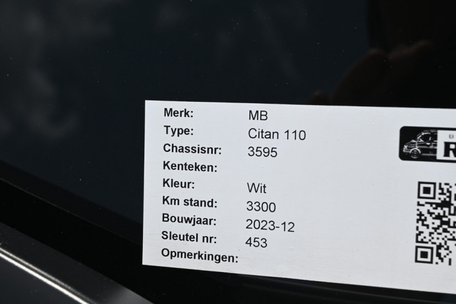 Mercedes-Benz Citan 110 CDI L1 Pro 3 Zitplaatsen, MBUX, Stoelverwarming