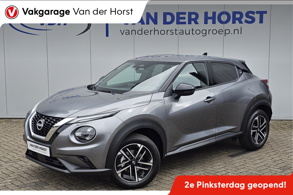 Nissan Juke 1.0-114 pk DIG-T N-Connecta -NIEUWSTE MODEL- Maar liefst ruim €. 11.000,- VOORDEEL: van €. 37.250,- voor €. 25.895,- ! Slechts 2.800km ! Navigatie, Climate cntrl, Cruise Cntrl, Lane Assist. Metallic lak, LM wielen, Stoel-, stuur- en voorraamverw., Keyless Nissan Juke 1.0-114 pk DIG-T N-Connecta -NIEUWSTE MODEL- Maar liefst ruim €. 11.000,- VOORDEEL: van €. 37.250,- voor €. 25.895,- ! Slechts 2.800km ! Navigatie, Climate cntrl, Cruise Cntrl, Lane Assist. Metallic lak, LM wielen, Stoel-, stuur- en voorraamverw., Keyless