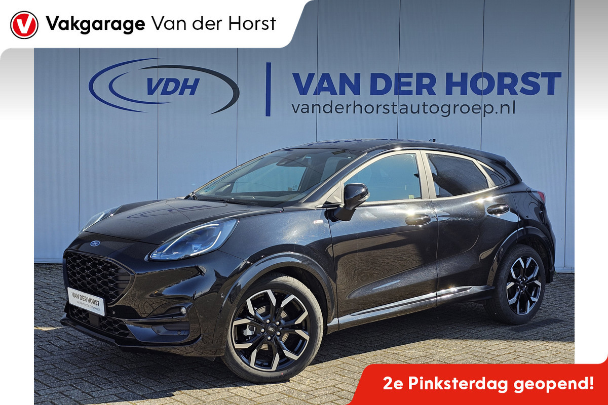Ford Puma 1.0-125pk EcoBoost Hybrid ST-Line X. April 2024 ! Slechts 9.700km ! Autm. airco, navigatie, telefoonvoorb., camera, pdc v+a, parkeerassistent, LED verl., metallic lak, LM wielen, stoel-, stuur- en voorraamverw., lane- en sideassist, adapt. cruise cntrl etc Ford Puma 1.0-125pk EcoBoost Hybrid ST-Line X. April 2024 ! Slechts 9.700km ! Autm. airco, navigatie, telefoonvoorb., camera, pdc v+a, parkeerassistent, LED verl., metallic lak, LM wielen, stoel-, stuur- en voorraamverw., lane- en sideassist, adapt. cruise cntrl etc