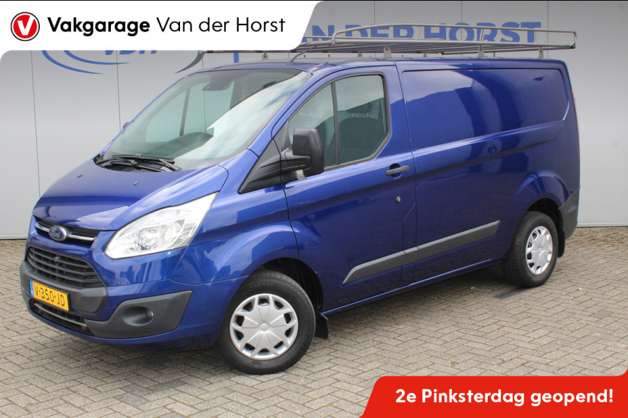 Ford Transit Custom 270 2.0-105pk TDCI L1H1 Trend. Cruise Control - Airco - Bluetooth - Sensoren V+A - Voorruitverwarming- Metallic Blauw - Imperiaal