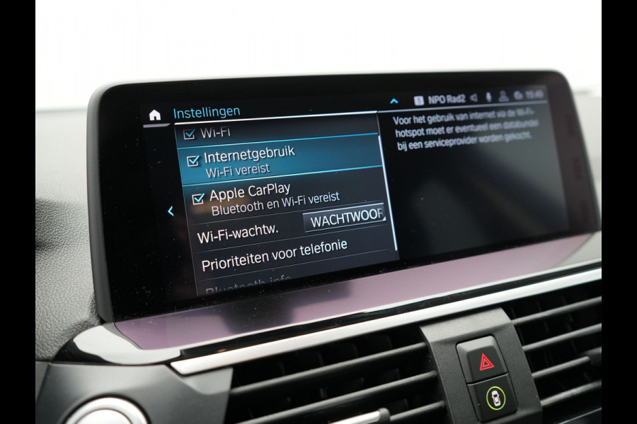 BMW X3 xDrive30e X Line Plug In Hybrid 293pk PHEV | Trekhaak af Fabriek | Adaptive Cruise | Apple Carplay | Sportstoelen Verwarmd | 19"L.M | Sfeerverlichting | Navi Full Map |