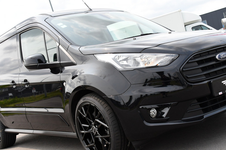 Ford Transit Connect 1.5 EcoBlue L2 Black Edition Limited Cruise, Camera, Carplay, Stoelverwarming, 120PK, NAVI ,Automaat, Sensoren, Uniek!