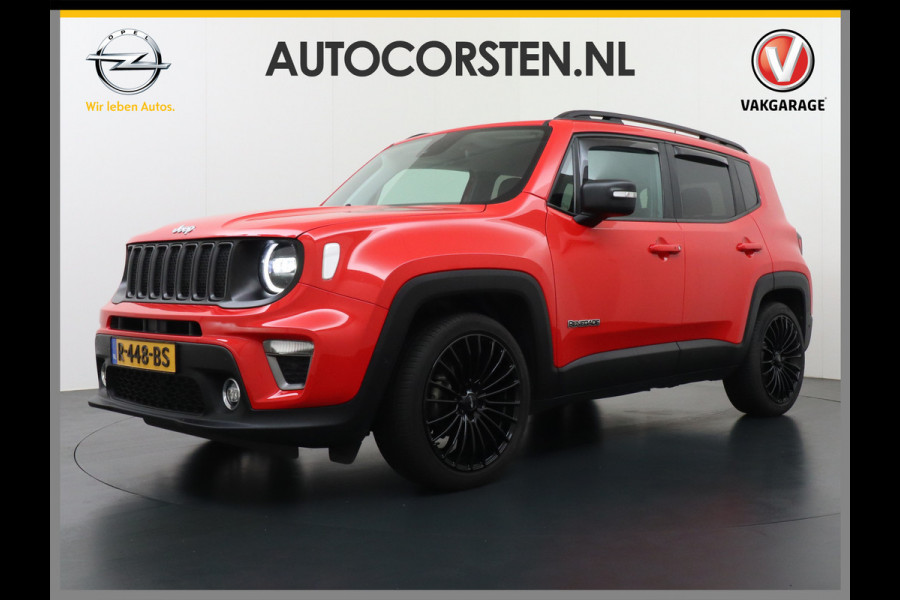 Jeep Renegade T120pk Navi Camera Apple Carplay Android Auto Achteruitrij-Assist Dodehoek-detectie Park-Assist PDC-A+V 19" DAB U-Connect Live 8 Regen-Lichtsensor Led Blindspot monitoring Lane Assist Dim.Binnenspiegel Lmv Privacy Glas Bluetooth Super compleet Slechts 1.295kg in gewicht zorgt voor een laag verbruik en dito kosten!