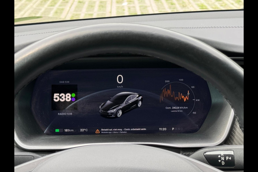 Tesla Model S 75D Base 467 pk, electrisch open panoramadak, luchtvering,leder, Nederlandse auto met nationale auto pas