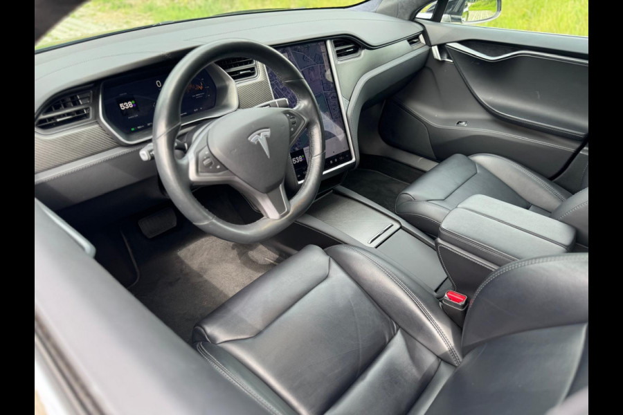 Tesla Model S 75D Base 467 pk, electrisch open panoramadak, luchtvering,leder, Nederlandse auto met nationale auto pas