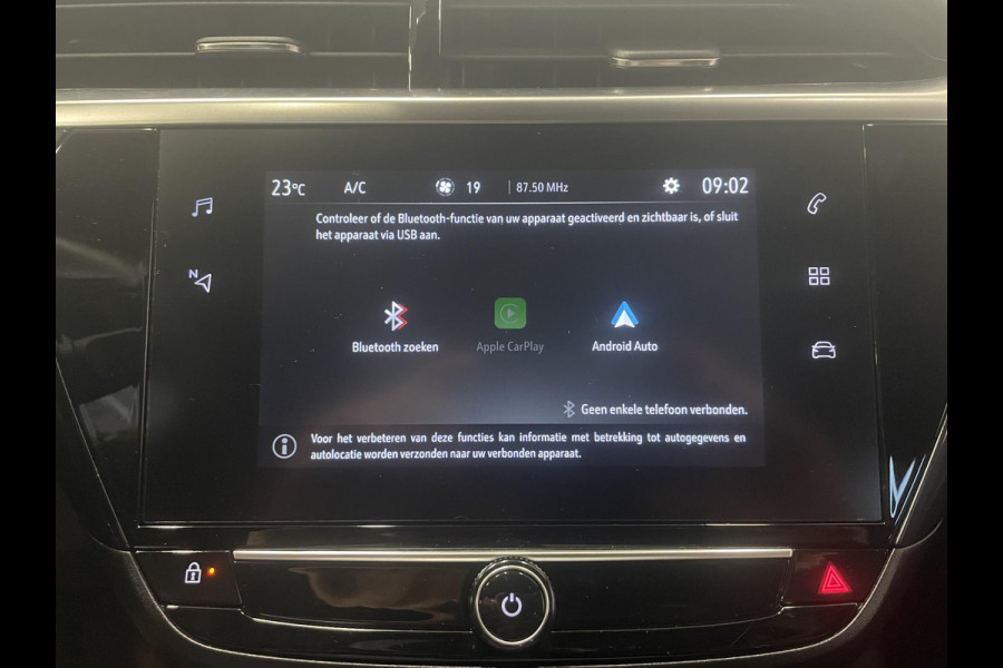 Opel Corsa 1.2 Turbo 100pk Elegance Sky Climate control Cruise control LED Panoramadak Stuurverwarming Stoelverwarming 360 camera Apple Carplay/ Android Auto