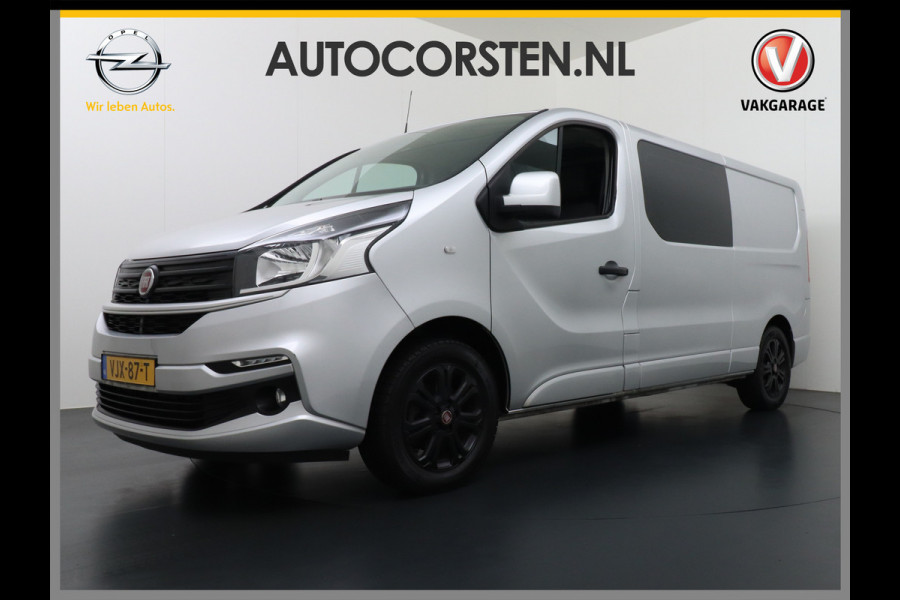 Fiat Talento 2.0D 146PK L2 D.C. 17" Pdc Trekh. Alles in kleur gespoten Led Airco Cruise Business Pro Dubbele Cabine 5-Pers. DC Led Betonplex-vloer Lat om Lat Privacy Glas Bluetooth Lengte 2 dus wél fatsoenlijke beenruimte achterin! 1e Eigenaar 2.000 kg trekvermogen Euro 6